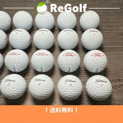【中古】 【送料無料】 ロストボール タイトリスト Trufeel トゥルーフィール ホワイト 年式混合 20球 Aランク ゴルフボール リゴルフ